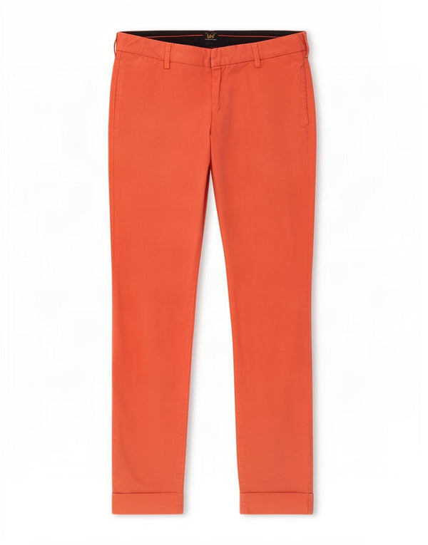 Calça Chino Feminina Lee W28 L33 Algodão Rosa