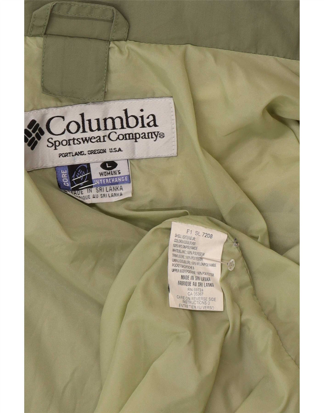 Jaqueta de chuva feminina Columbia Interchange Loose Fit Reino Unido 16 grande verde