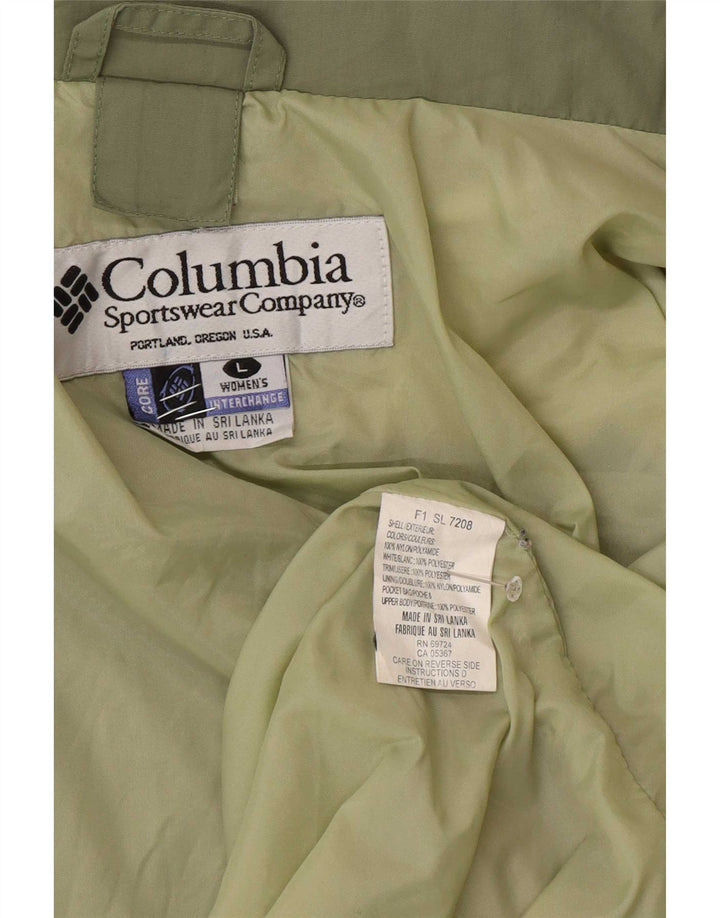 Jaqueta de chuva feminina Columbia Interchange Loose Fit Reino Unido 16 grande verde
