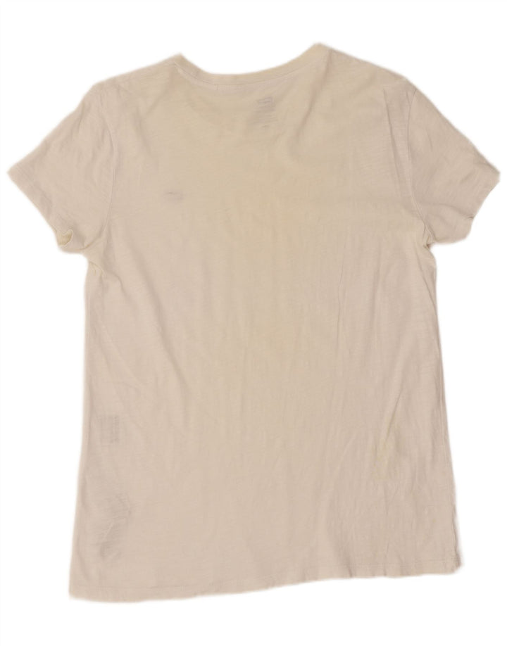 Camiseta feminina Levi's UK 14 médio algodão branco