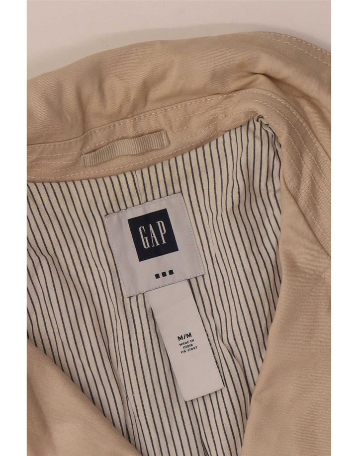 Gap Womens Pea Coat UK 12 Algodão Bege Médio