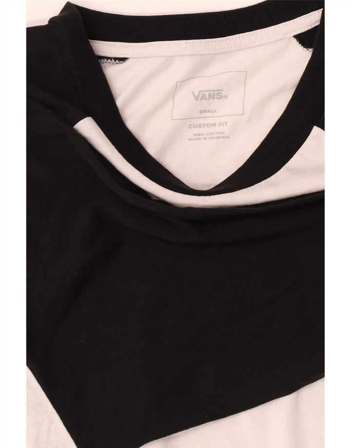 Vans Masculino Top Manga 3/4 Pequeno Branco Colorblock Algodão