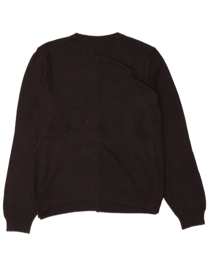 Suéter cardigã feminino MARKS & SPENCER UK 20 2XL preto viscose