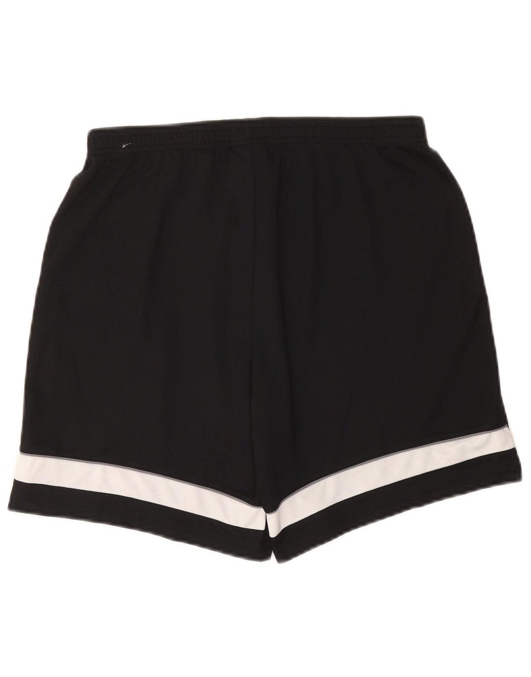 Shorts esportivos masculinos Nike Dri Fit médio preto colorblock poliéster