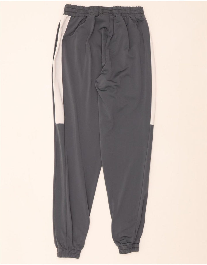 PUMA Mens Tracksuit Trousers Joggers Medium Grey Colourblock Polyester