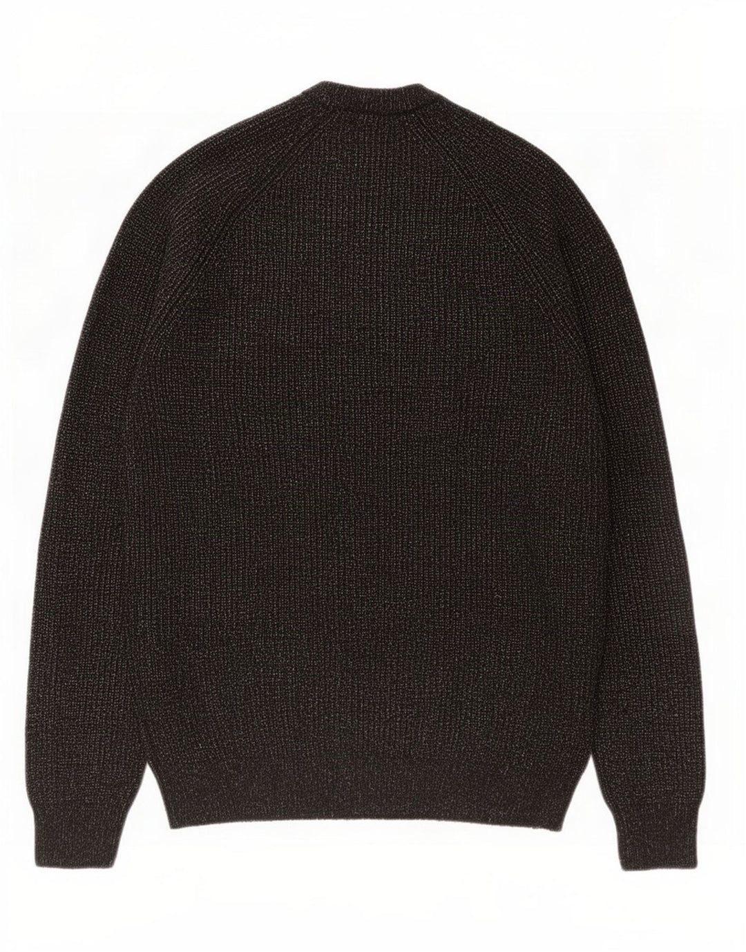 Suéter masculino Marks & Spencer com gola redonda, médio preto manchado