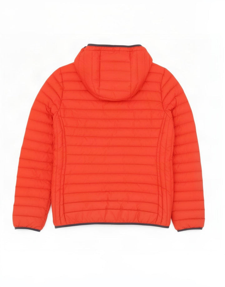Jaqueta acolchoada com capuz feminina Superdry UK 14 nylon vermelho médio