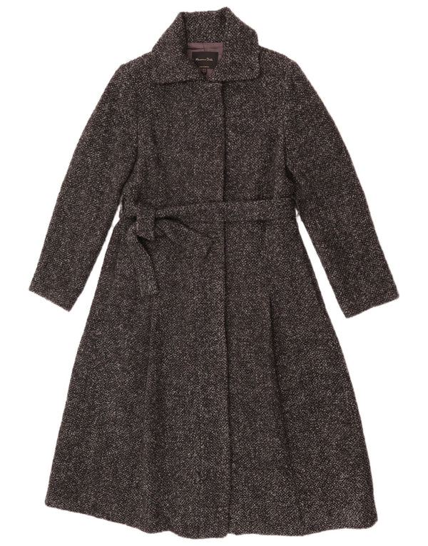 Sobretudo feminino Massimo Dutti EU 40 viscose manchada cinza médio
