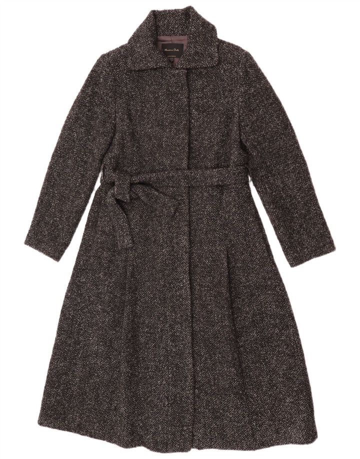 Sobretudo feminino Massimo Dutti EU 40 viscose manchada cinza médio