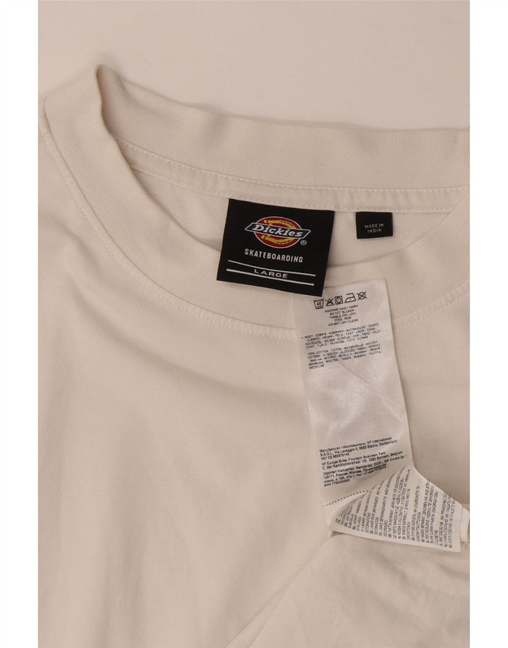 Camiseta masculina DICKIES grande algodão branco