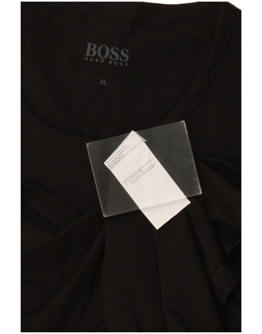 Camiseta masculina Hugo Boss Top XL algodão preto