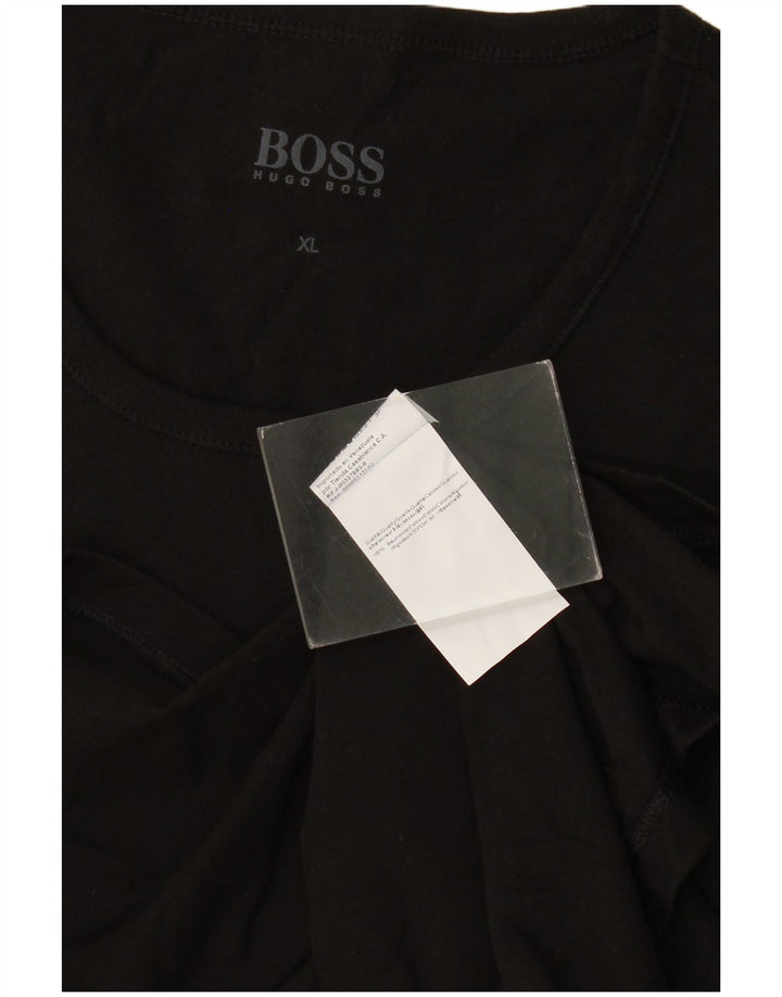 Camiseta masculina Hugo Boss Top XL algodão preto