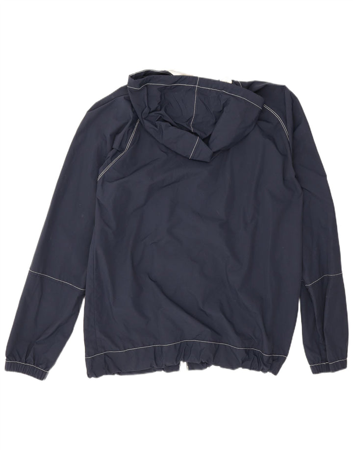 Jaqueta de chuva masculina Jack Wills com capuz UK 40 grande nylon azul marinho