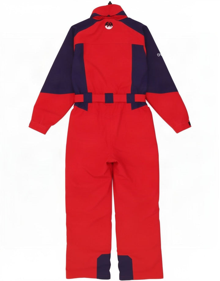 Macacão de esqui feminino com capuz Phoenix UK 12 poliamida colorblock vermelho médio