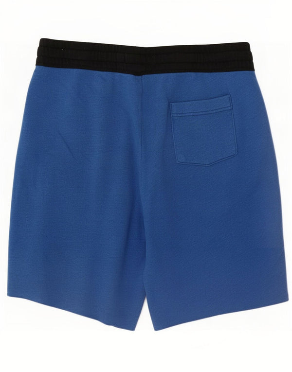 Hollister Mens Sport Shorts Pequeno Azul Colorblock Algodão