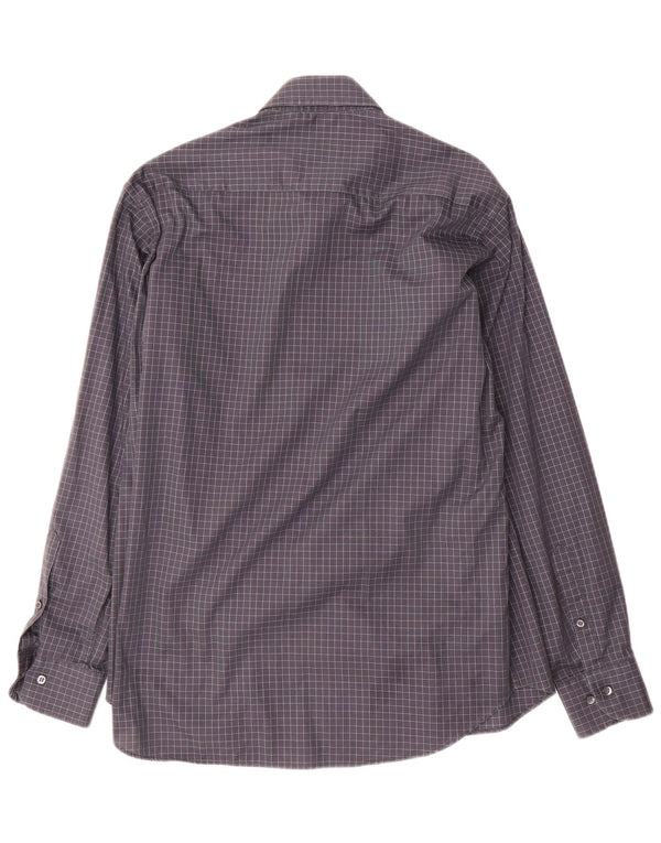 Camisa masculina Yves Saint Laurent tamanho 40 15 3/4 cinza médio guingão