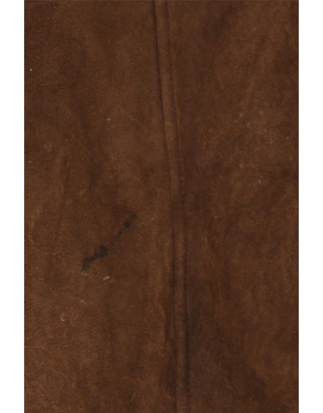 Casaco feminino vintage com capuz e shearling UK 8 pequeno marrom