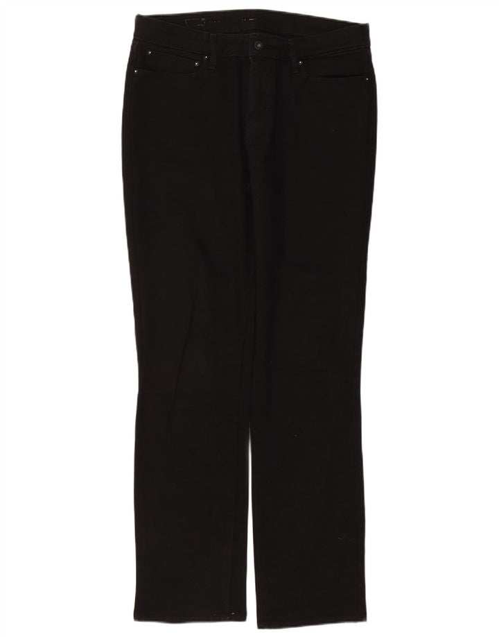 Calça feminina reta casual Levi's W34 L31 preta