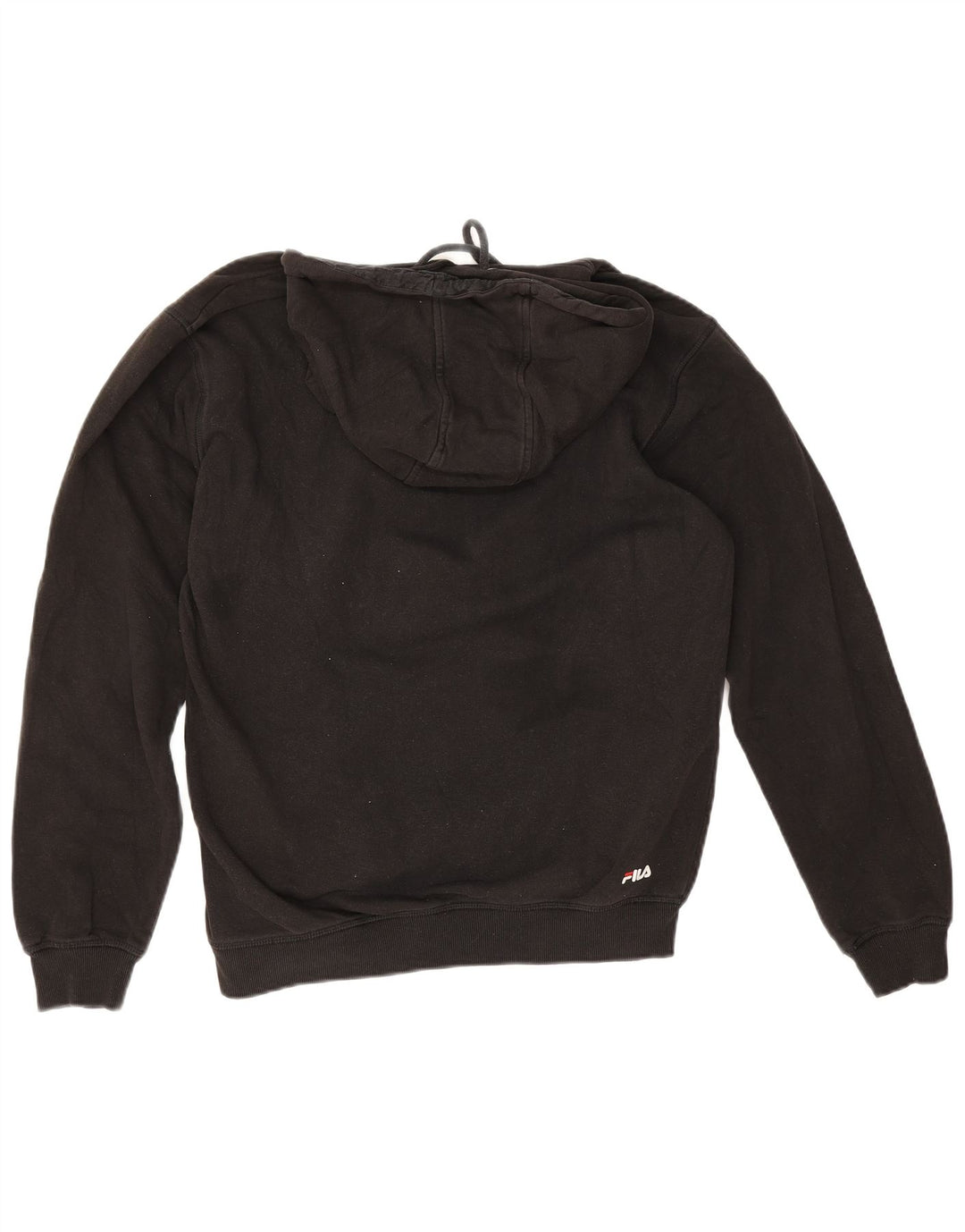 Fila Mens Graphic Hoodie Jumper Médio Algodão Preto