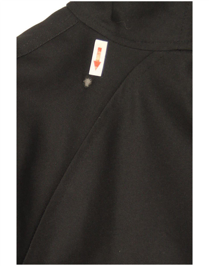 Jaqueta bomber masculina Woolrich com capuz IT 46 pequena preta de nylon