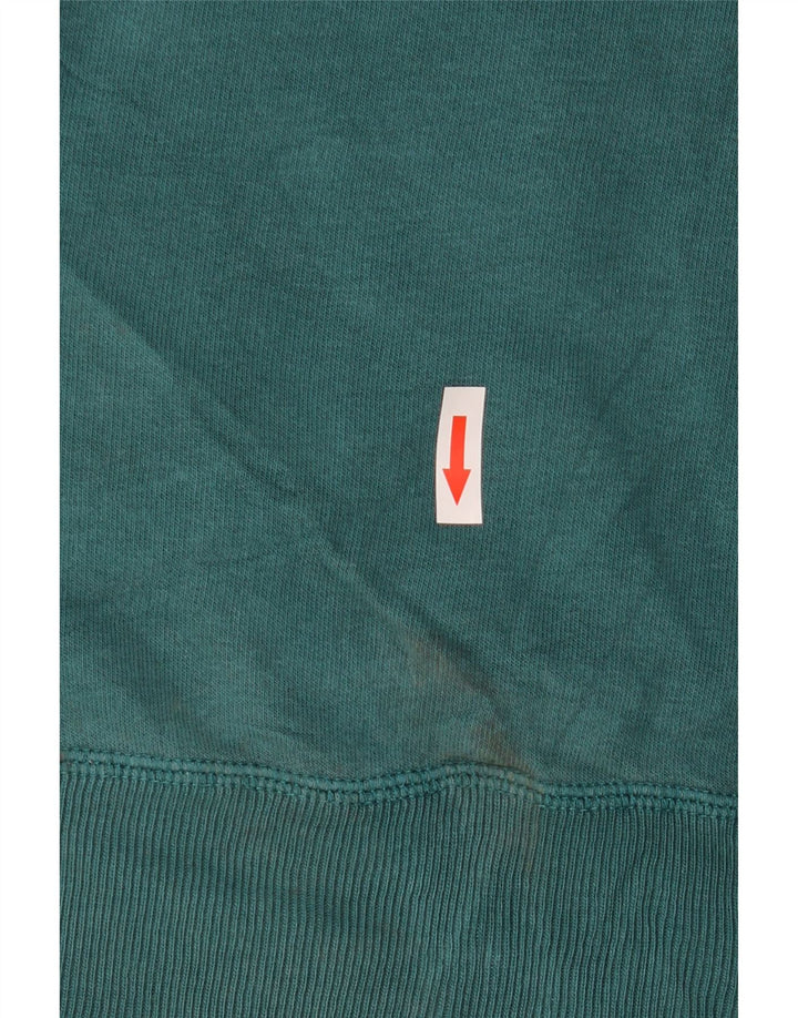 Nike feminino gráfico moletom jumper UK 14 médio algodão verde