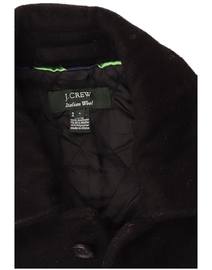 Sobretudo masculino J. Crew UK 40 grande lã preta