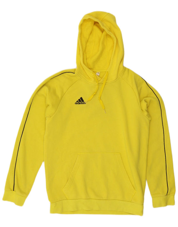 ADIDAS Mens Hoodie Jumper Médio Algodão Amarelo