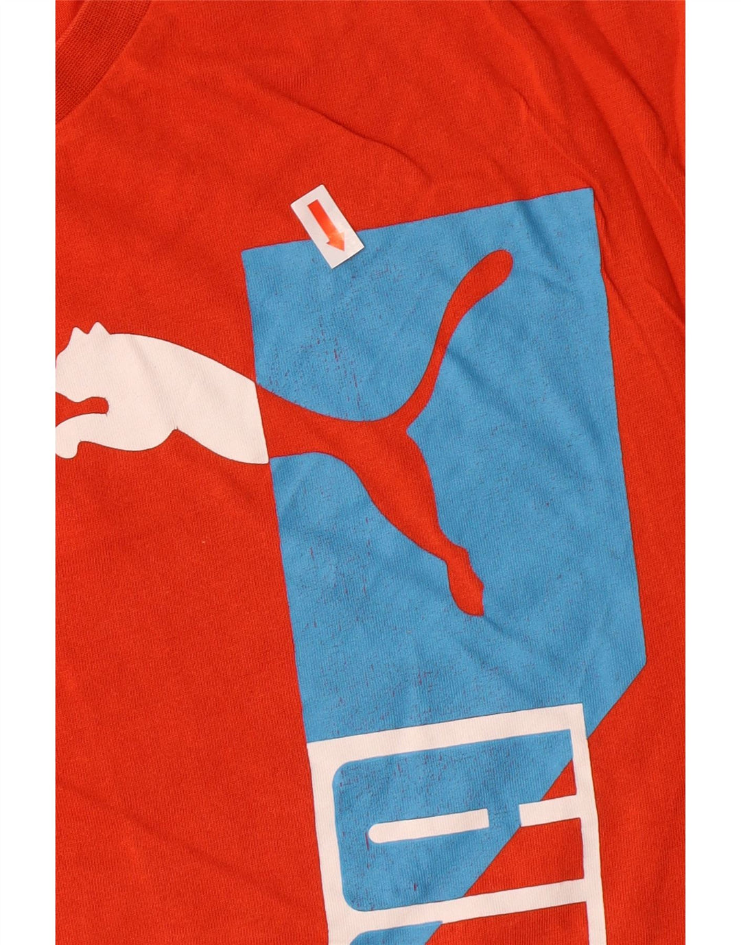 Camiseta masculina gráfica PUMA Top XL algodão laranja