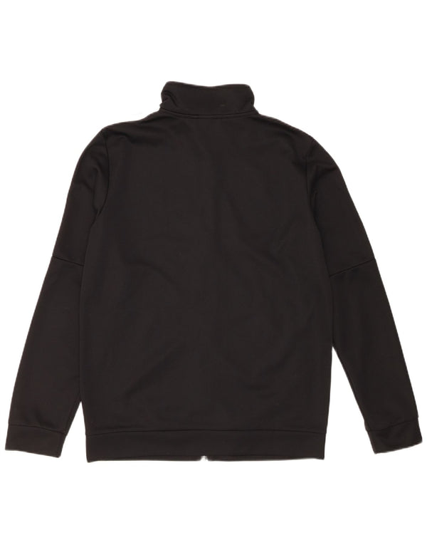 Adidas Womens Tracksuit Top Jacket UK 16/18 Grande Preto Poliéster