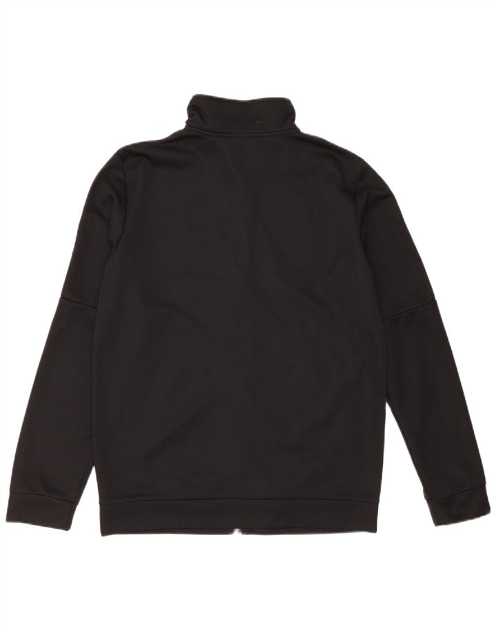 Adidas Womens Tracksuit Top Jacket UK 16/18 Grande Preto Poliéster