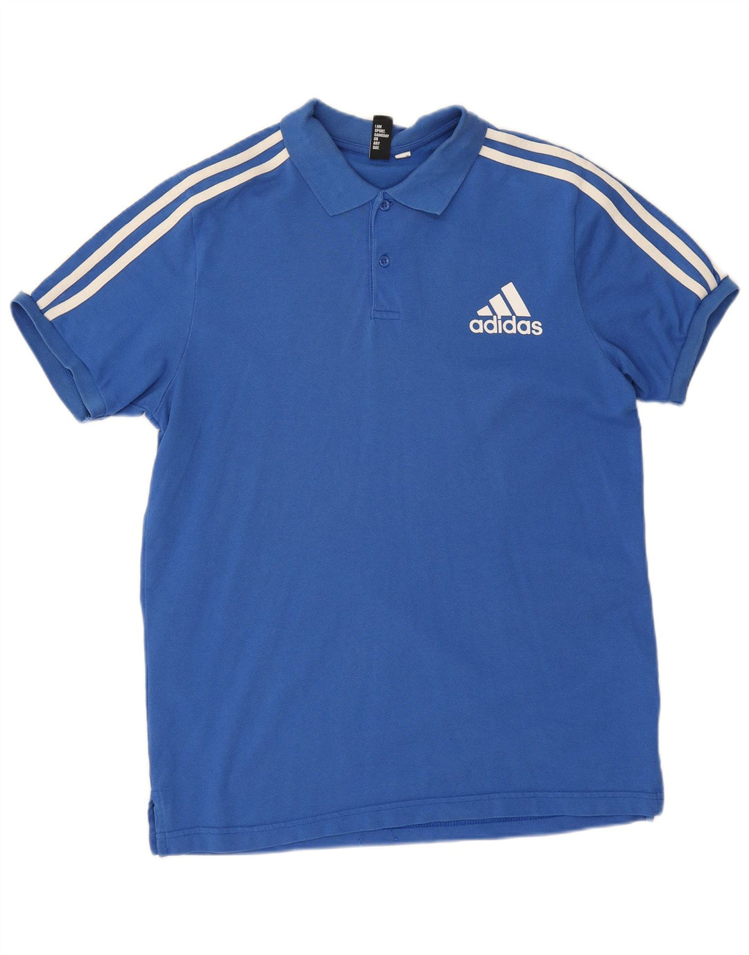 Camisa Polo Masculina Adidas Azul Médio