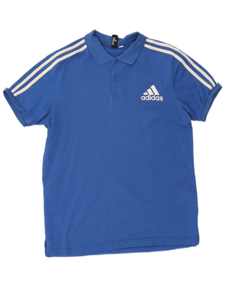 Camisa Polo Masculina Adidas Azul Médio