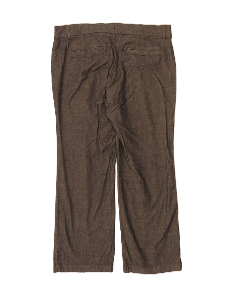 DOCKERS Womens Straight Casual Trousers US 16 2XL W39 L28 Brown Cotton Vintage Dockers and Second-Hand Dockers from Messina Hembry 