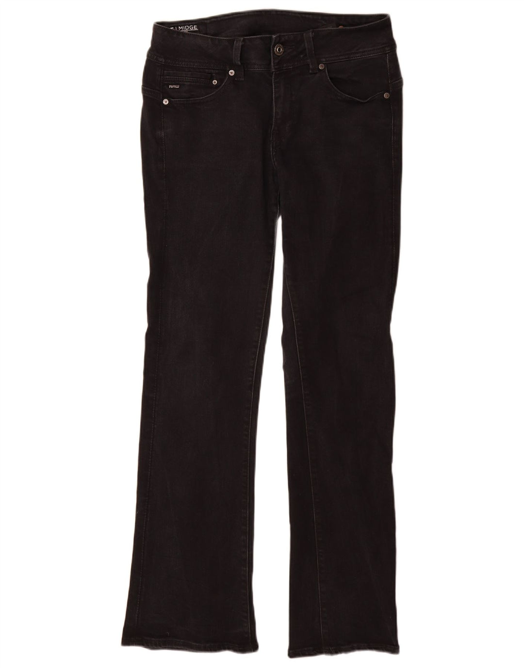 Calça jeans feminina Midge Bootcut G-Star W31 L32 algodão preto