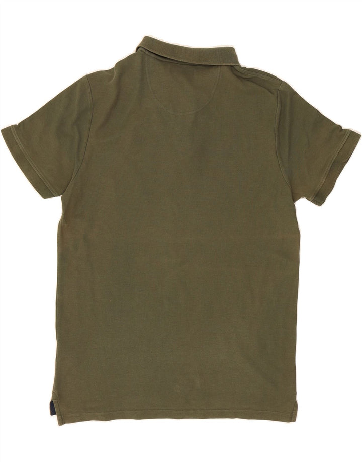 US POLO ASSN Mens Polo Shirt Large Khaki Cotton Vintage US Polo Assn and Second-Hand US Polo Assn from Messina Hembry 