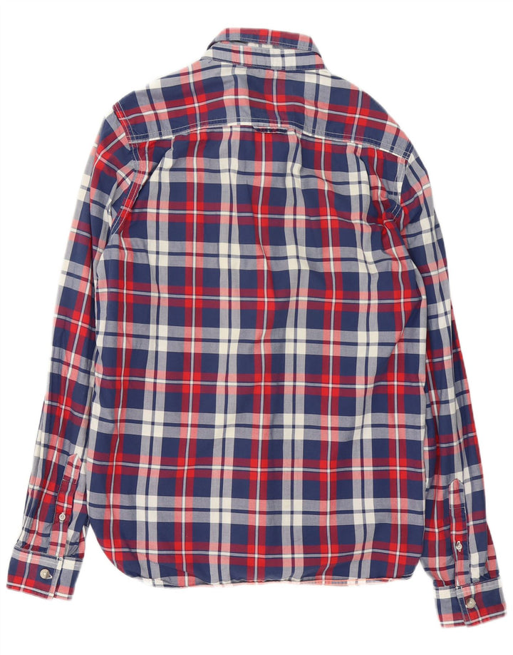Camisa masculina Superdry grande algodão xadrez multicolorido