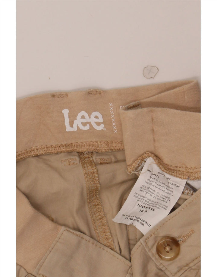 LEE Womens Cargo Shorts US 10 Large W32 Beige Cotton Vintage Lee and Second-Hand Lee from Messina Hembry 