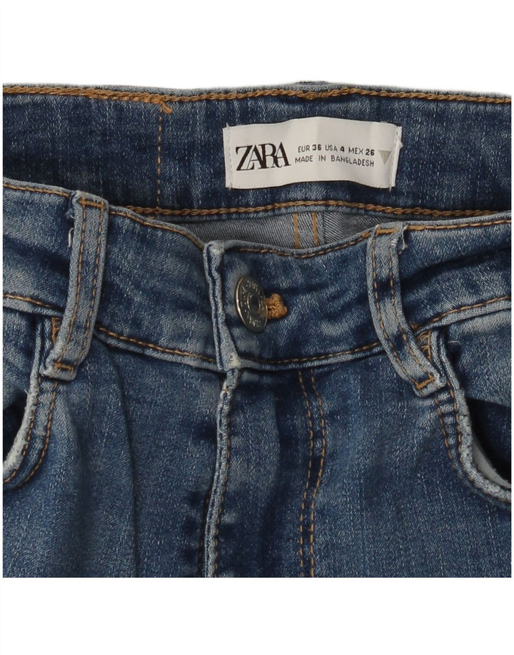 ZARA Jeans Skinny Feminino EU 36 XS W26 L27 Azul