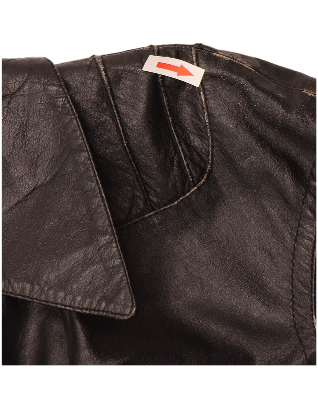 Casaco de pele vintage para menina 11-12 anos XL preto