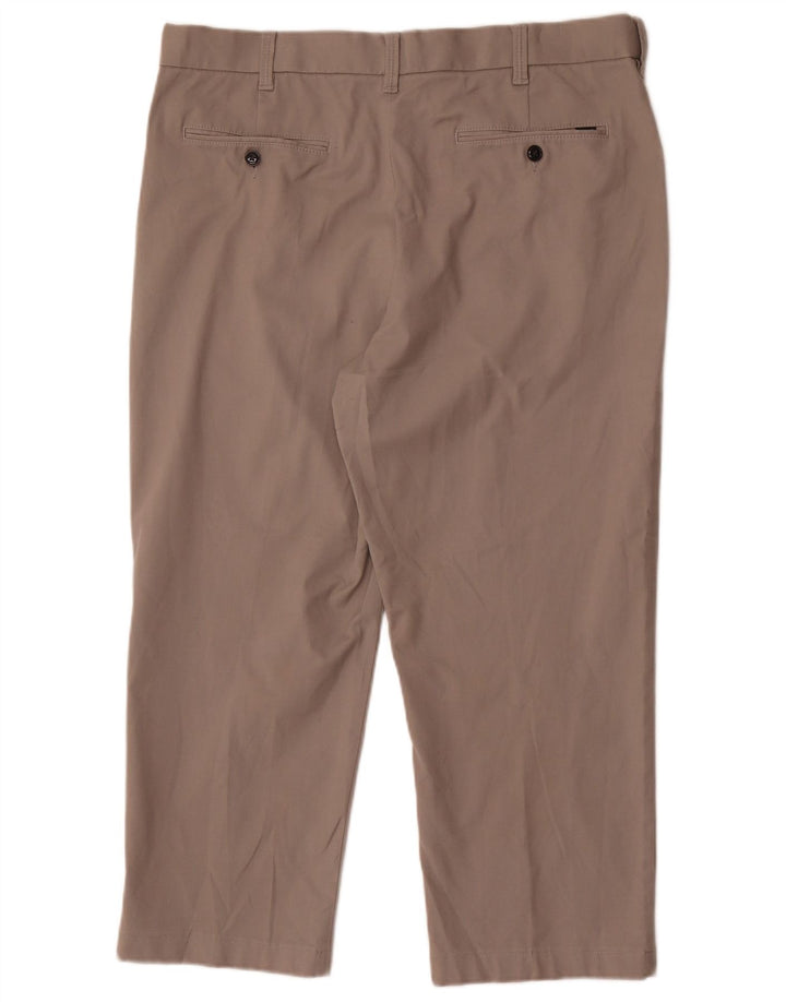 Calça cortada masculina Marks & Spencer Blue Harbor W38 L25 algodão cinza
