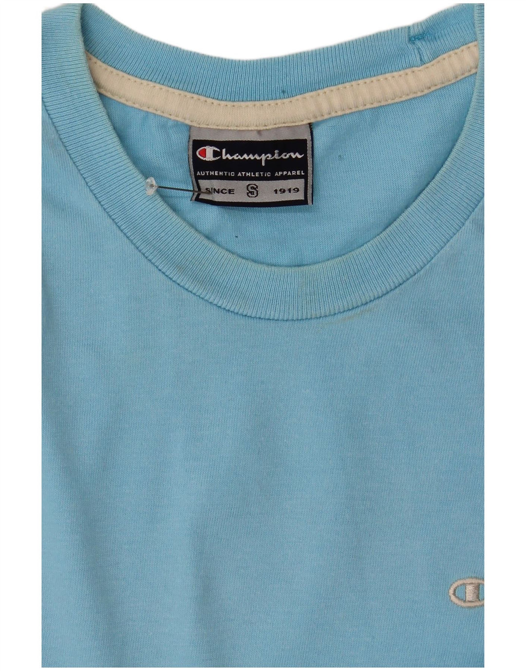 CAMPEÃO Camiseta Masculina Top Pequeno Azul