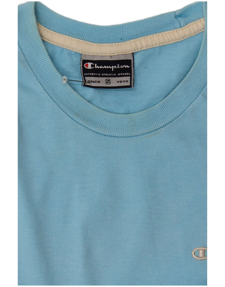 CAMPEÃO Camiseta Masculina Top Pequeno Azul