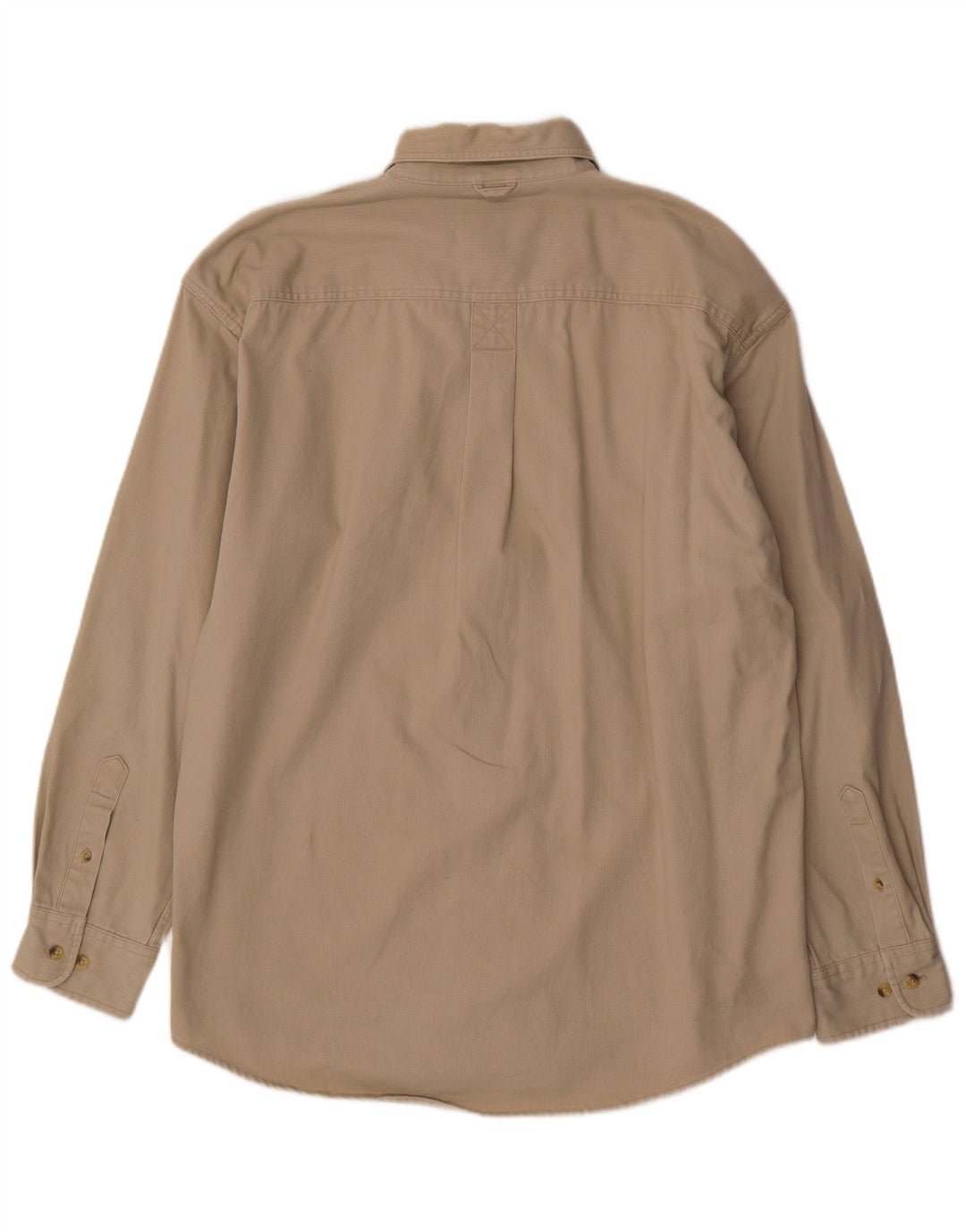 Camisa masculina de veludo cotelê Timberland grande algodão bege