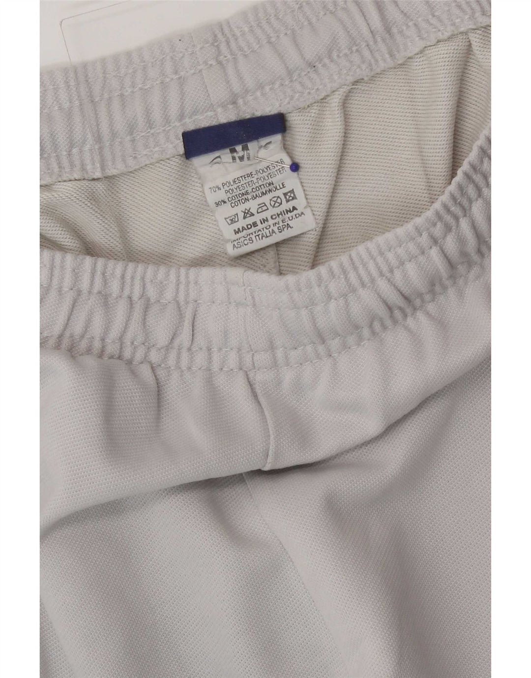 Calça de treino masculina Asics Graphic cinza médio poliéster