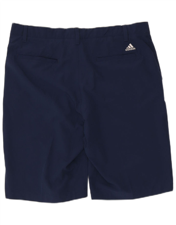 Adidas Mens Chino Shorts W36 Grande Poliéster Azul Marinho