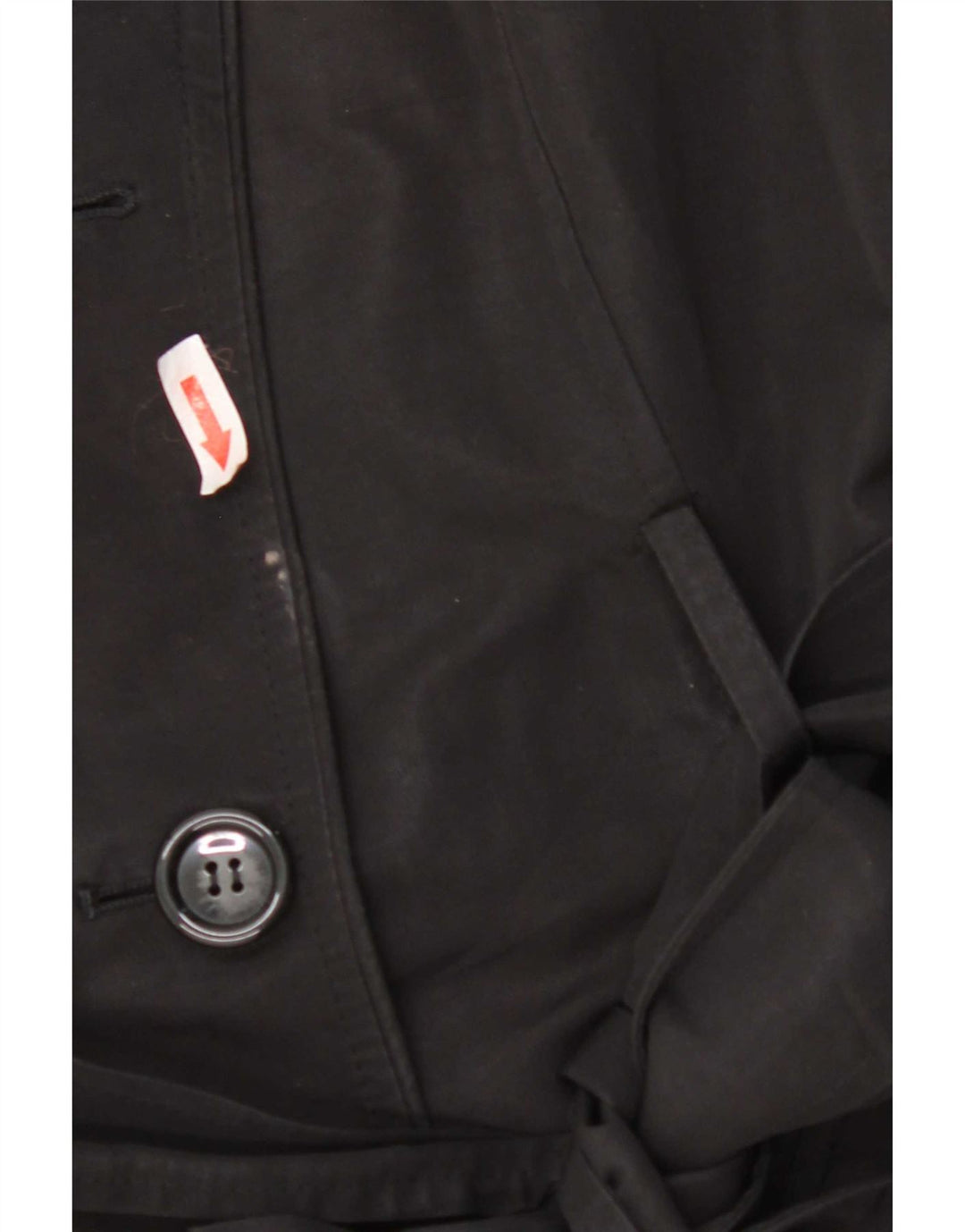 Casaco impermeável feminino Marks & Spencer Reino Unido 10 pequeno poliéster preto