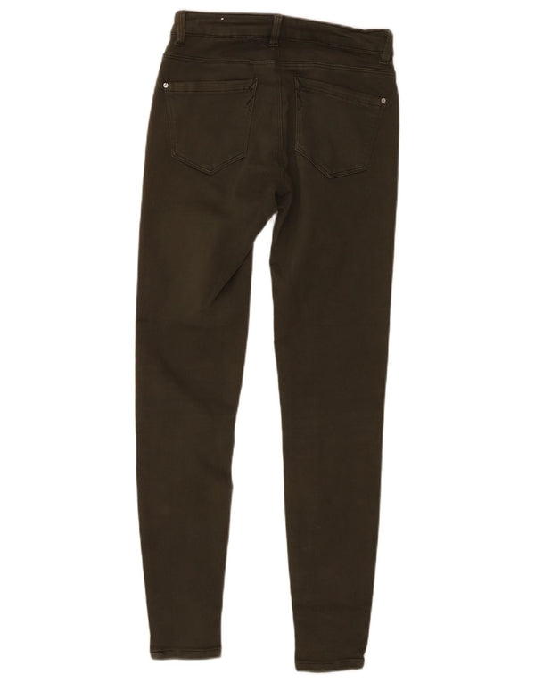 Calça jeans skinny feminina Zara EU 36 XS W26 L27 cáqui