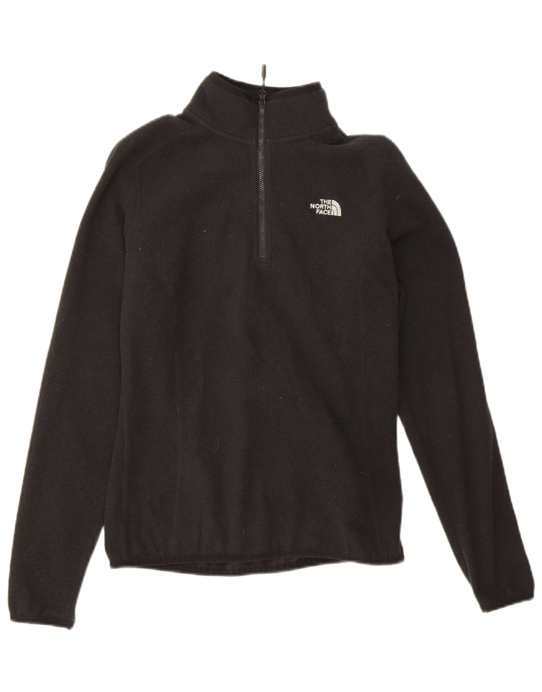 Suéter de lã feminino The North Face com zíper e gola grande Reino Unido 10 pequeno preto