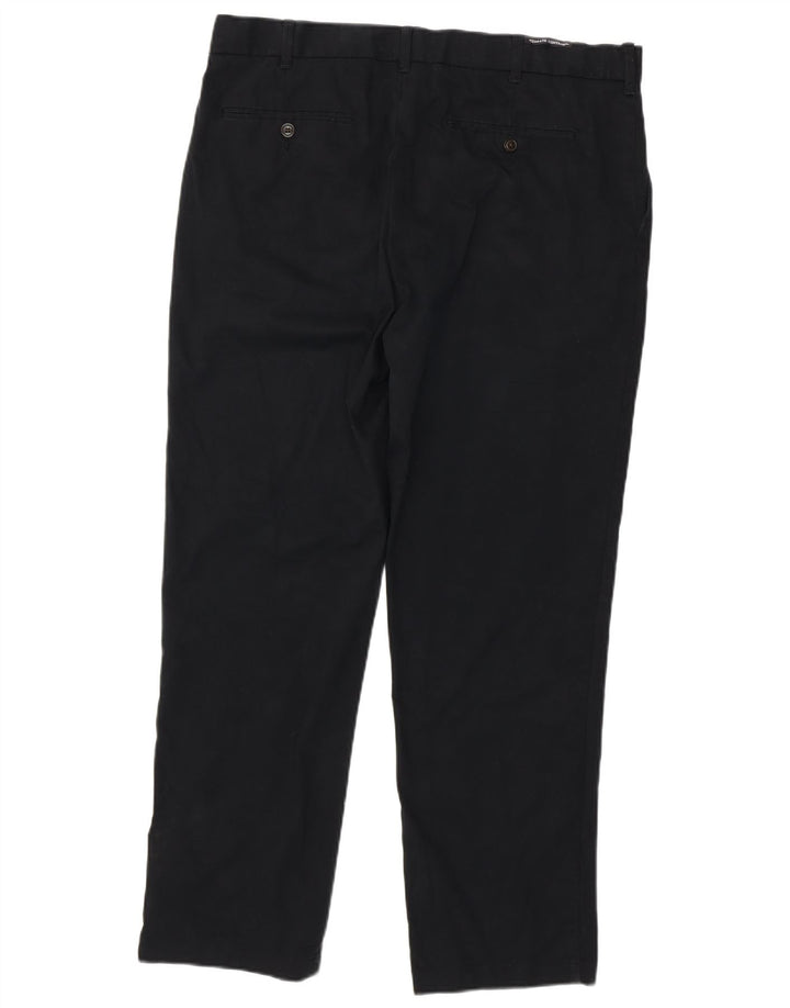 Calça chino reta masculina MARKS & SPENCER W38 L31 algodão preto