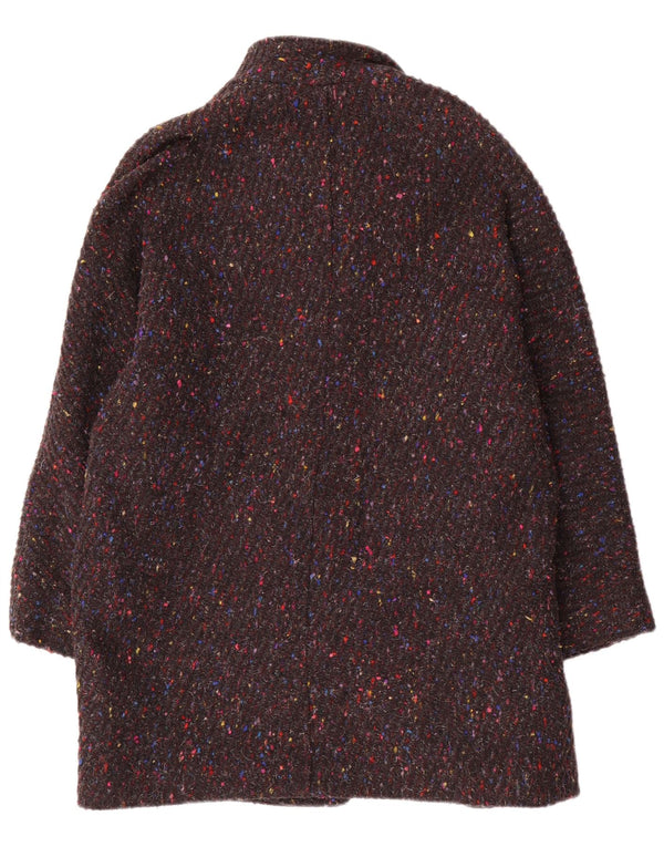 Sobretudo feminino VINTAGE oversized EU 40 lã manchada cinza médio